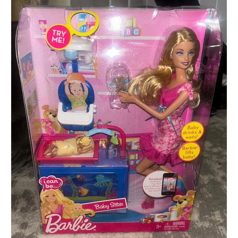 Mattel Barbie You Can Be Anything.....Babysitter Doll Playset (NEW) Rare Find